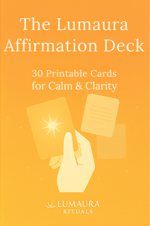 Lumaura Affirmation Deck — Printable Emotional Support Cards (PDF)