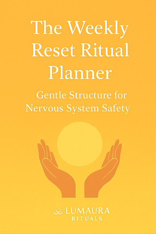 The Weekly Reset Ritual Planner — Nervous System Friendly Layout (Digital PDF)