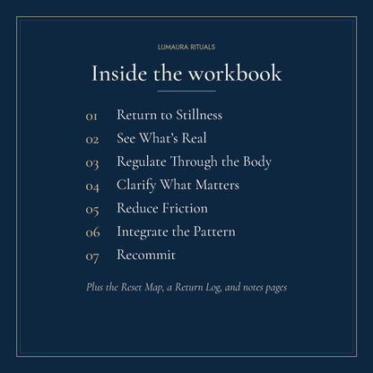 Inside the workbook: the seven daily rituals